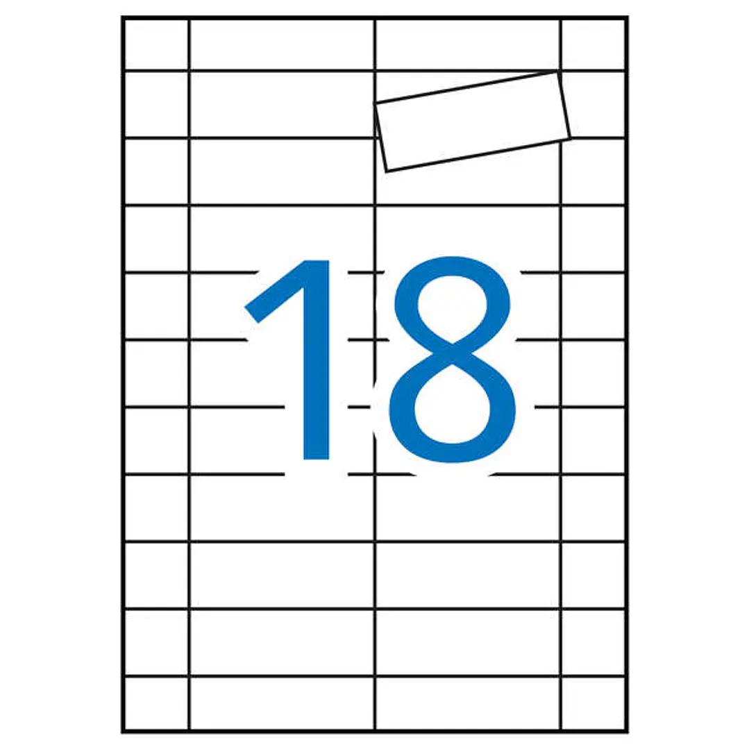 Apli Etiquetas Blancas Magneticas 80.0 x 28.0mm 5 Hojas 1