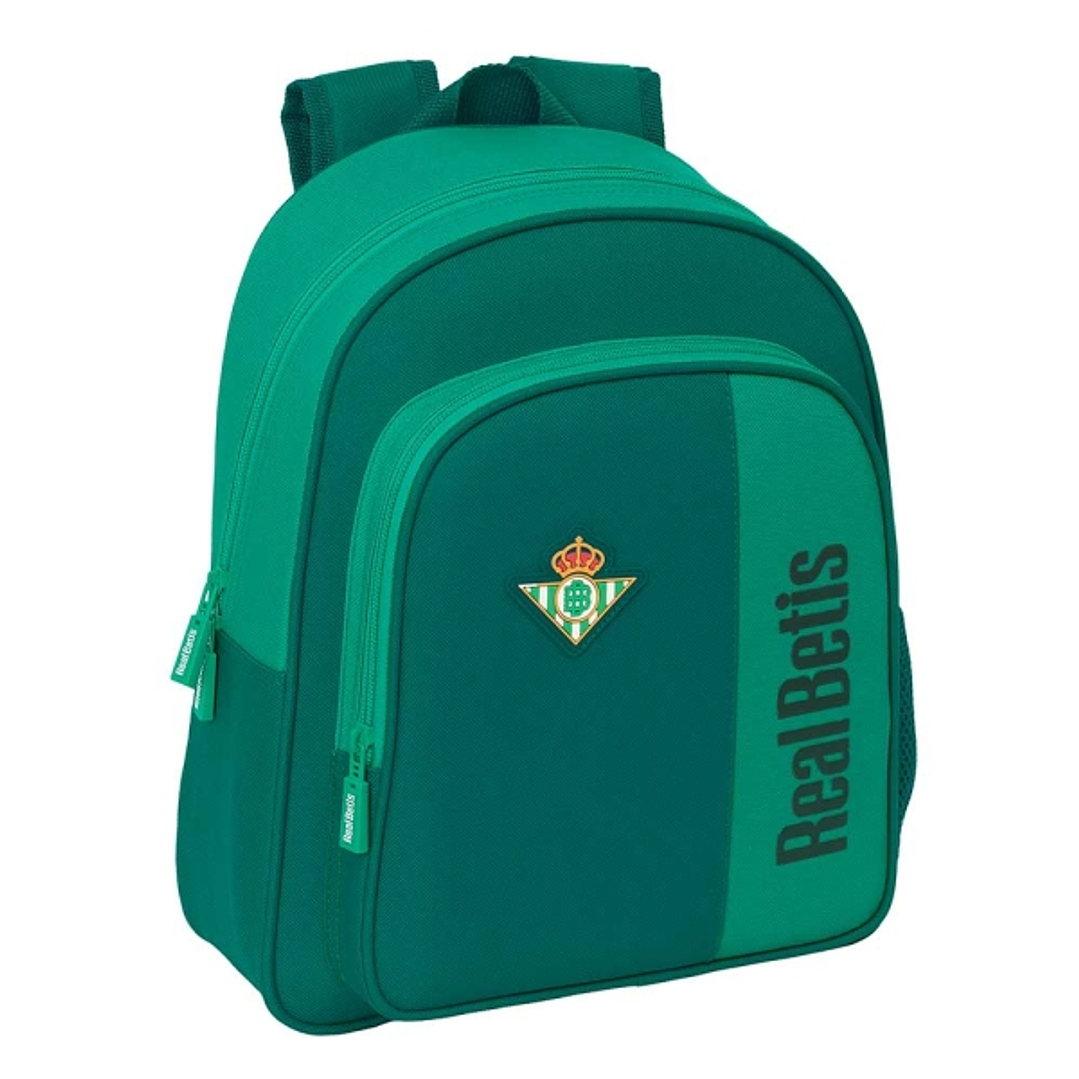 Safta Real Betis Balompie Mochila Infantil - Adaptable a Carro - Bolsillos Laterales - Hombreras Acolchadas - Bolsillo Frontal - Asa Superior - Resist 1