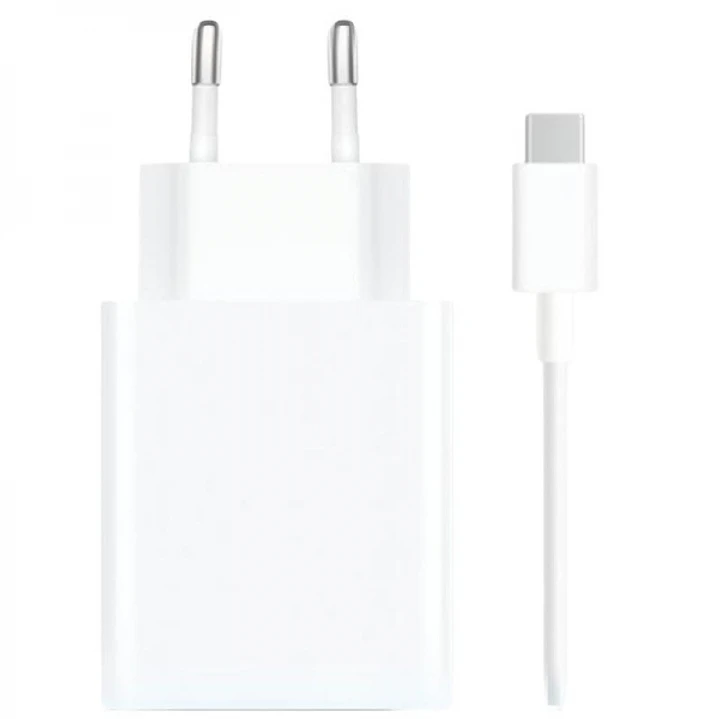 Xiaomi 120W HyperCharge Combo Cargador de Pared para Smartphone USB-A 120W + Cable - Identificacion Inteligente de Dispositivos - Color Blanco 1