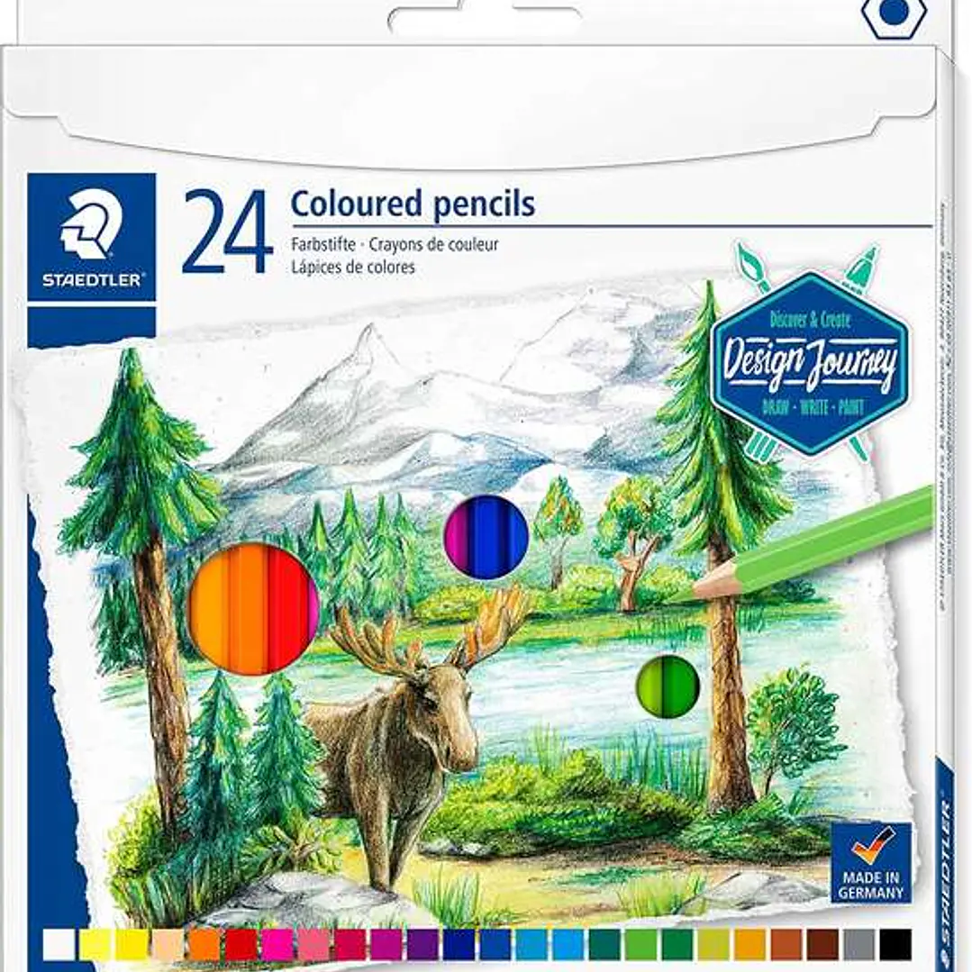 Staedtler 146C Pack de 24 Lapices de Colores - Mina Suave - Colores Surtidos 1