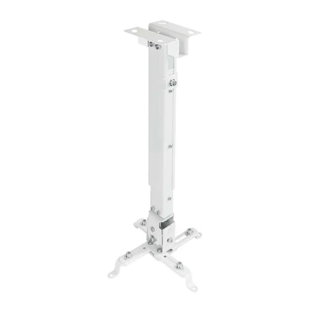 Tooq Soporte Universal de Techo para Proyector - Inclinable y Giratorio - Peso Max 20Kg - Color Blanco 1