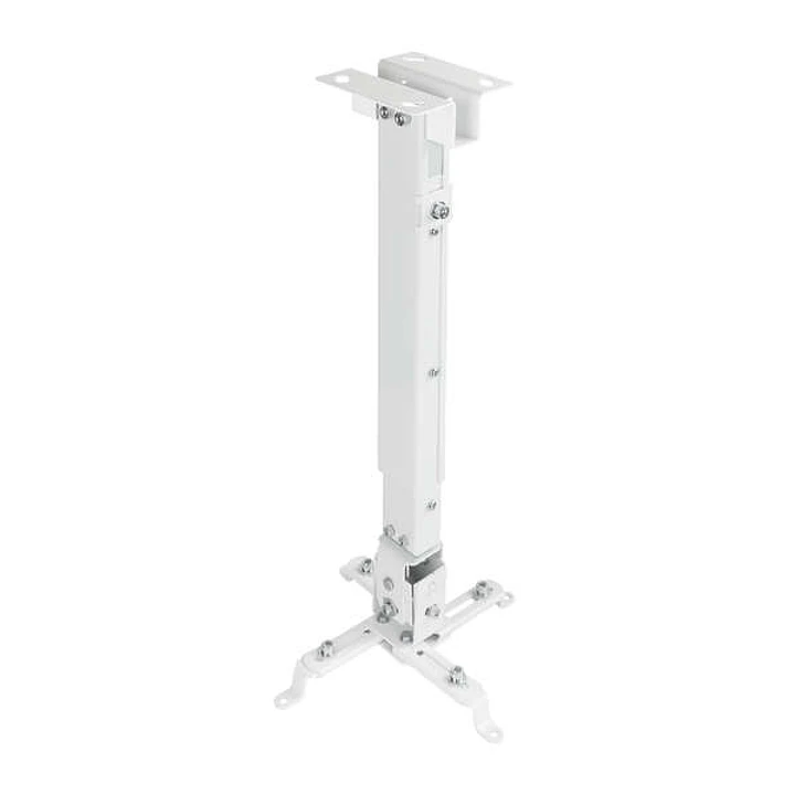 Tooq Soporte Universal de Techo para Proyector - Inclinable y Giratorio - Peso Max 20Kg - Color Blanco 1