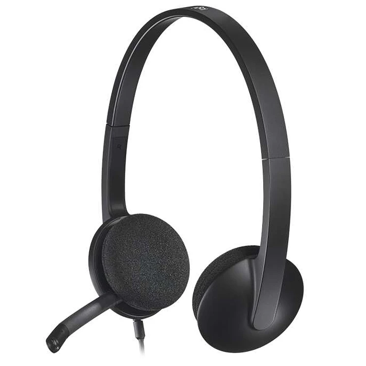 Logitech H340 Auriculares con Microfono USB - Microfono Plegable - Diadema Ajustable - Almohadillas Acolchadas - Cable de 1.80m - Color Negro 1