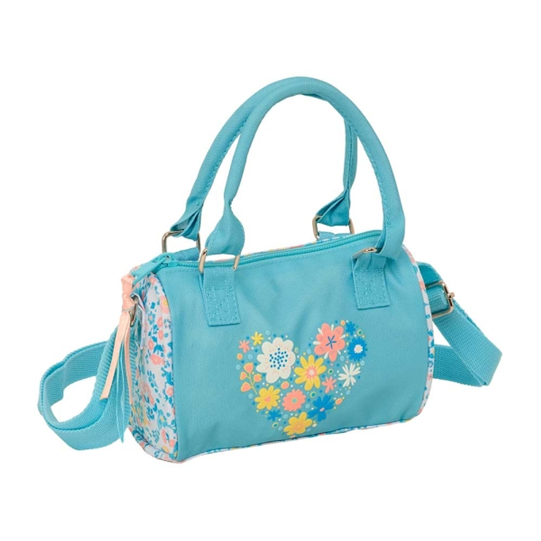 Safta Moos Fiori Bolso - Material Reciclado - 100x160mm - Color Azul Claro 1
