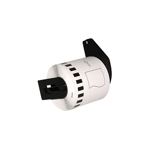 Brother DK22113 - Etiquetas Genericas de Tamaño personalizado - Ancho 62mm x 15,24 metros - Texto negro sobre fondo transparente