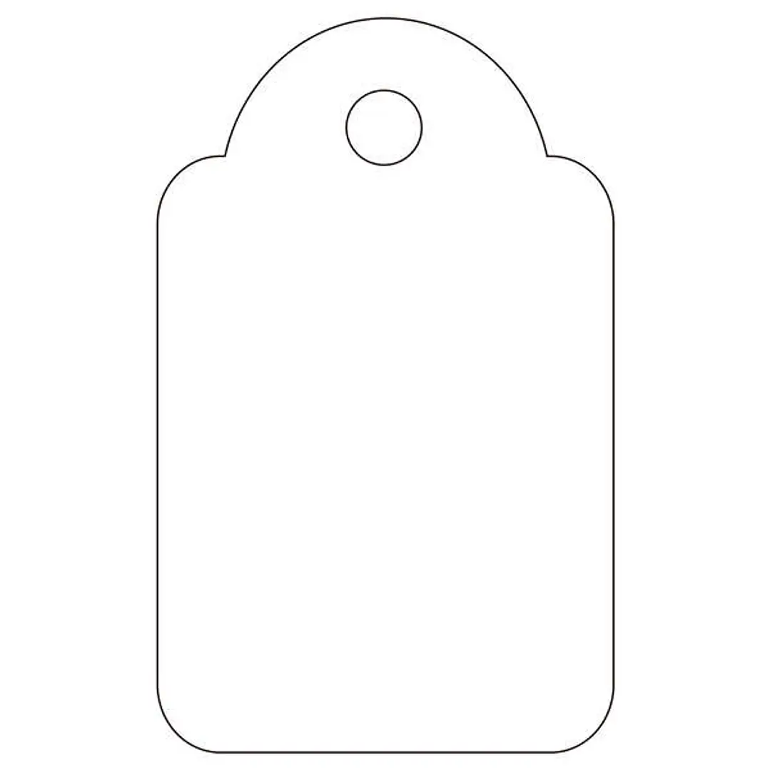 Apli Pack de 1.000 Etiquetas Colgantes 18x29mm - Agujero Preperforado e Hilo de Poliester Ajustable - Color Blanco 1