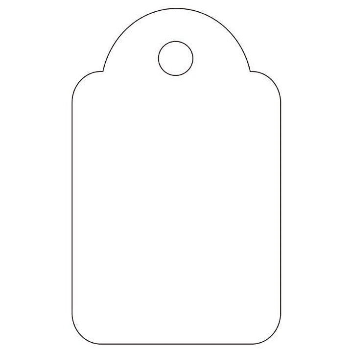 Apli Pack de 1.000 Etiquetas Colgantes 18x29mm - Agujero Preperforado e Hilo de Poliester Ajustable - Color Blanco 1