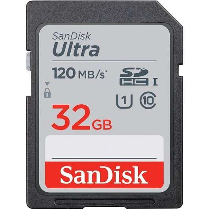 Sandisk Ultra Tarjeta SDHC 32GB UHS-I Clase 10 120MB/s 1