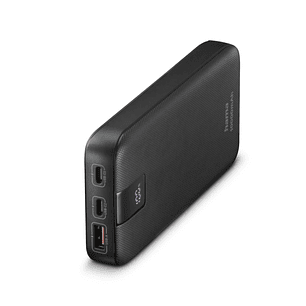 Hama Power Pack Bateria Externa Powerbank 10000mAh - Polimero de Litio - USB-C - USB-A - Power Delivery - Pantalla Digital - Indicador de Carga - 3 Co
