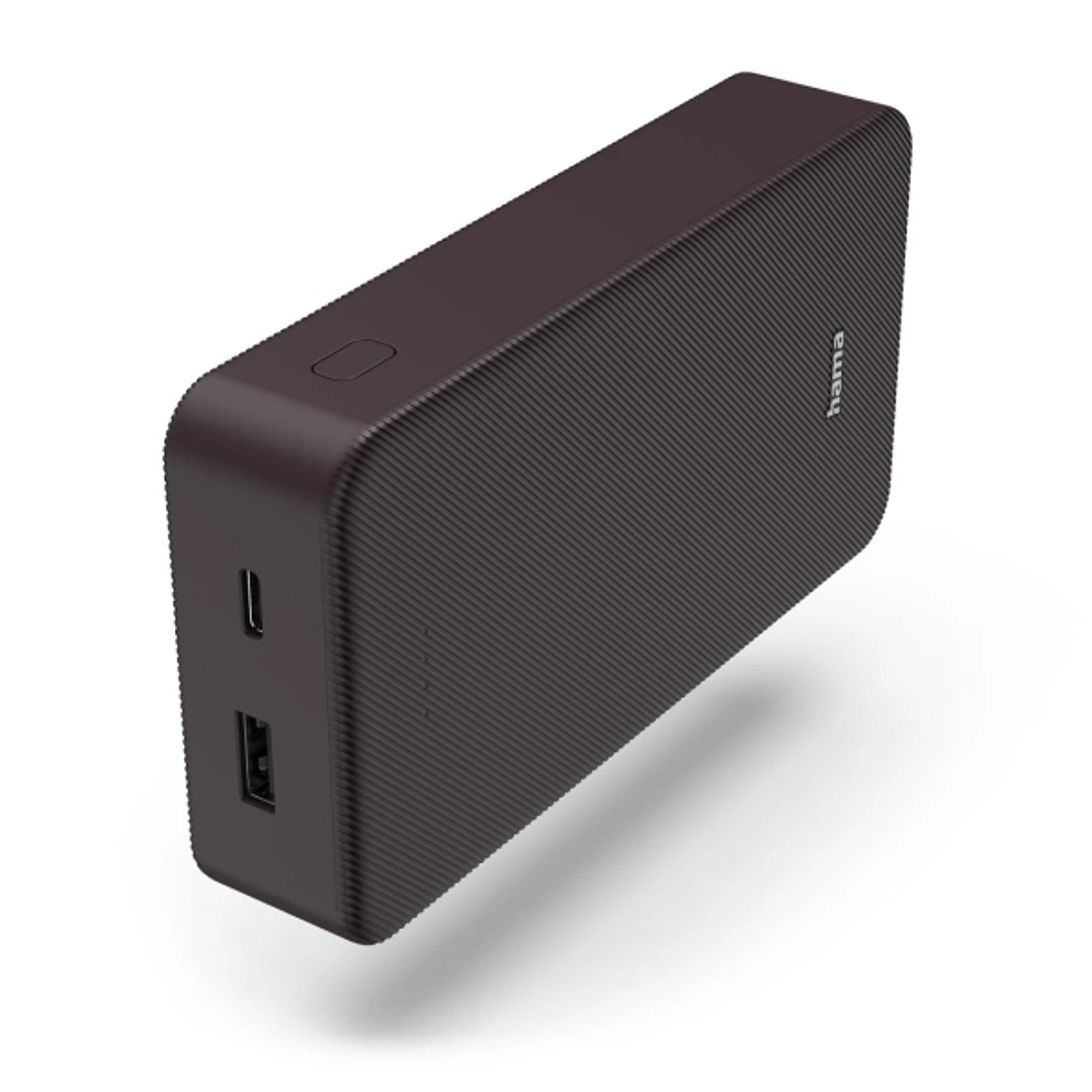 Hama Colour 20 Bateria Externa Powerbank 20000mAh - Polimero de Litio - USB-C - USB-A - Carga Rapida - Indicador LED de Carga - 2 Conexiones de Salida 1