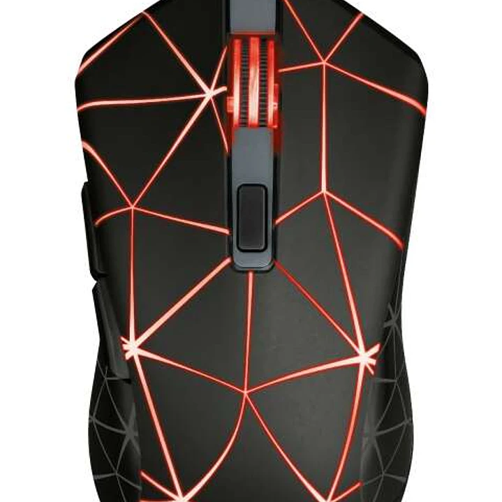 Trust Gaming GXT 133 Locx Raton USB 4000dpi - 6 Botones - Iluminacion LED - Cable Trenzado de 1.80m - Uso Ambidiestro - Color Negro 1