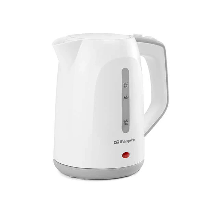 Orbegozo KT 5011 Hervidor de Agua Rapido y Seguro - Potencia 1100W - Capacidad 1L - Asa de Tacto Frio - Resistencia Oculta - Base Giratoria 360° 1