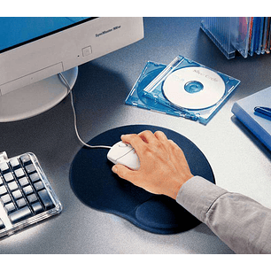 Esselte Allinone Alfombrilla y Reposamuñecas Ergonomicos - Relleno de Gel - Color Azul