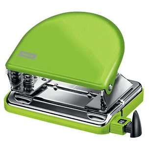 Petrus 52 WOW Taladro Perforador Clasico Metalico - Hasta 20 Hojas - Marcas de Formato - Facil Vaciado - Punzones 5.5mm - Color Verde