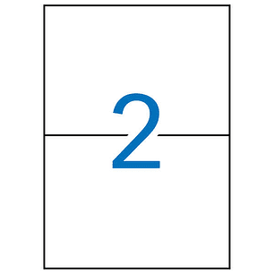 Apli Etiquetas Blancas Removibles 210.0 x 148.0mm 100 Hojas