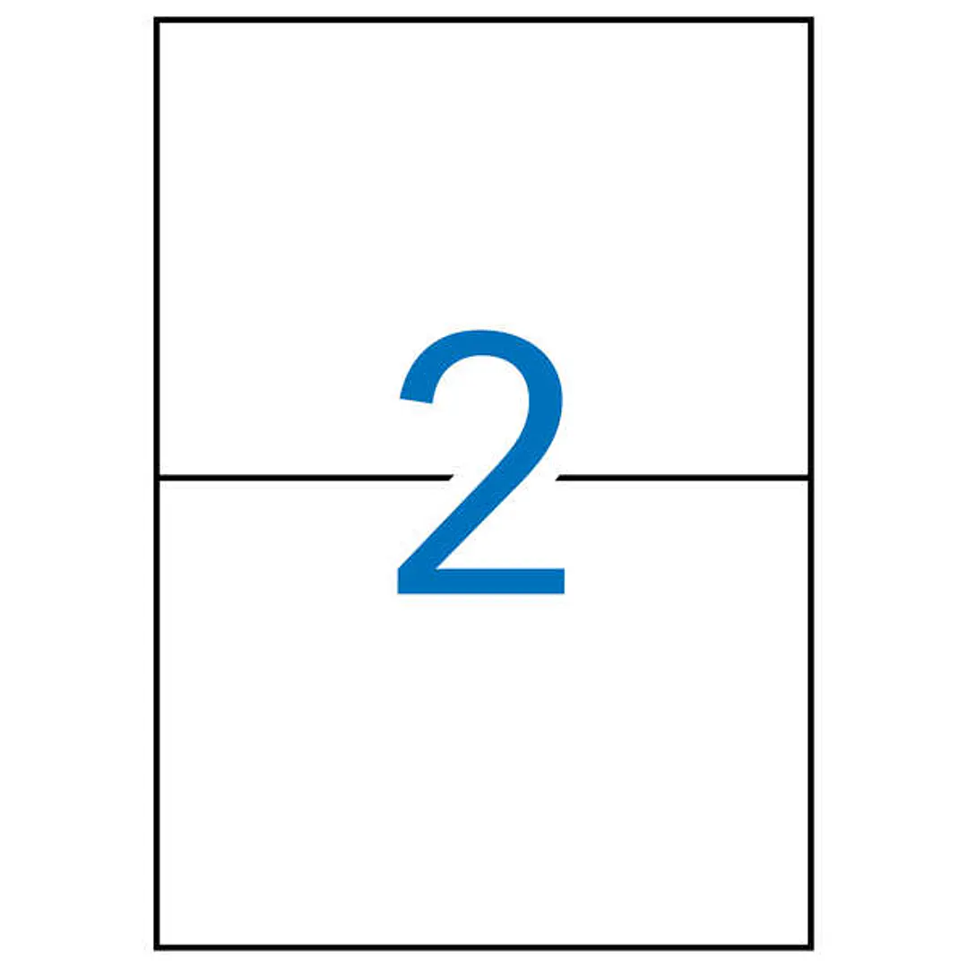 Apli Etiquetas Blancas Removibles 210.0 x 148.0mm 100 Hojas 1