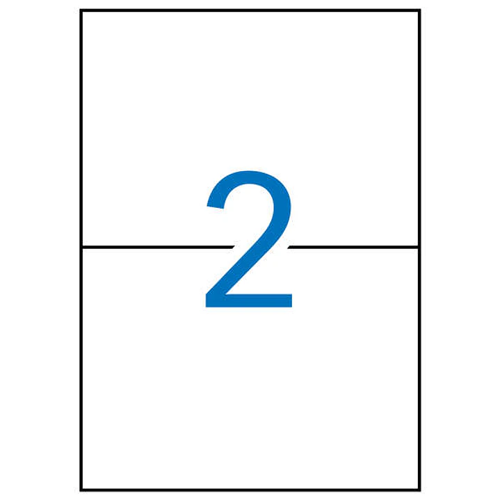 Apli Etiquetas Blancas Removibles 210.0 x 148.0mm 100 Hojas 1