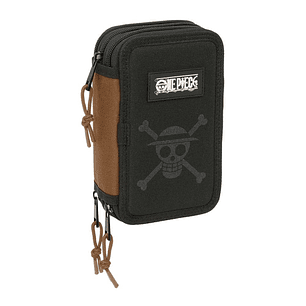 Safta One Piece Plumier de 3 Pisos - 37 Piezas - 1.3L - Goma - Lapiz - Boligrafos - Sacapuntas - Reglas - 16 Colores - 14 Rotuladores - 125x55x195mm -