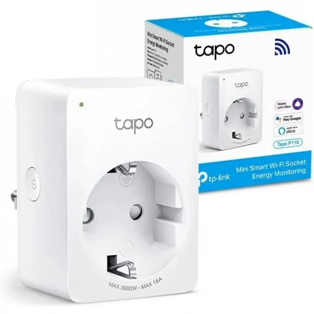 TP-Link Tapo P110 Mini Enchufe Inteligente Wi-Fi - Temporizador - Control por Voz - Programable 1