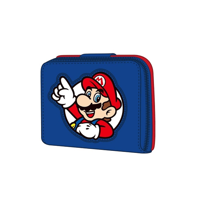 Safta Super Mario Monedero con Billetera - Compartimento para Billetes y Tarjetas - Cierre Magnetico - Compartimento para Monedas - 0.10L - 110x20x95m 1