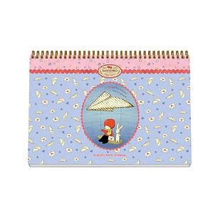 Dohe Santoro Poppi Loves Messenger Planificador Perpetuo Espiral Wireo Tapa Semirigida - Encuadernacion Horizontal Tamaño A4 - Interior Semana Vista 6