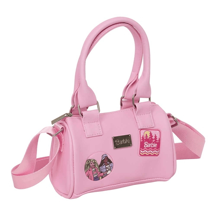 Safta Barbie Bolso - Cremallera - Interior Forrado - Asas y Bandolera Ajustables - 1.20L - 160x75x100mm - Color Rosa 1
