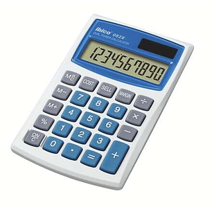 Ibico 082X Calculadora de Bolsillo - Teclas Grandes - Compacta - LCD de 10 Digitos - Funcion Margen de Beneficio