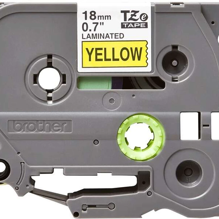 Brother TZe641 Cinta Laminada Original de Etiquetas - Texto negro sobre fondo amarillo - Ancho 18mm x 8 metros 1