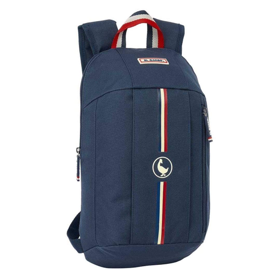 Safta el Ganso Eclipse Mini Mochila - Hombreras Ergonomicas - Espalda Acolchada - Asa Superior - 8.5L - 220x100x390mm - Color Azul Marino 1