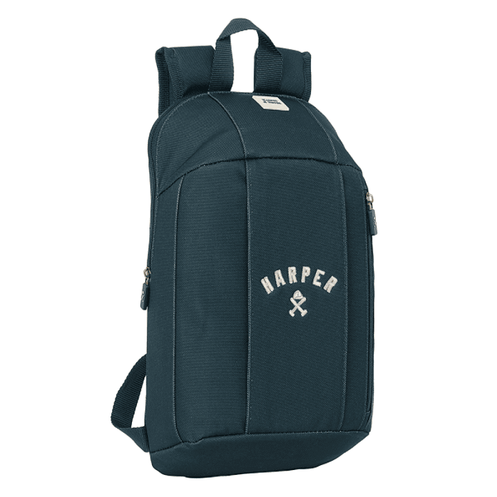 Safta Harper and Neyer Mini Mochila - Hombreras Acolchadas - Espalda Ergonomica - Asa Superior - Uso Diario - 8.5L - 220x100x390mm - Color Azul Marino 1