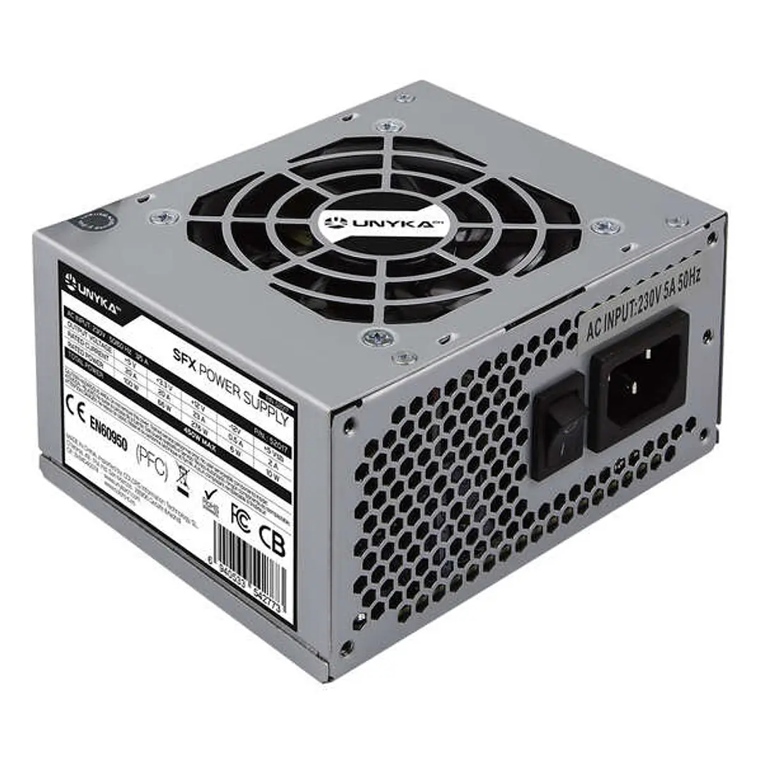 Unykach SFX 450W Fuente de Alimentacion 450W SFX - Ventilador 80mm 1