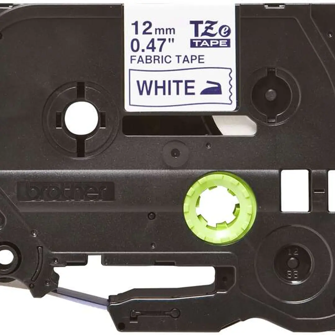 Brother TZeFA3 Cinta Textil Original de Etiquetas - Texto azul sobre fondo blanco - Ancho 12mm x 3 metros 1