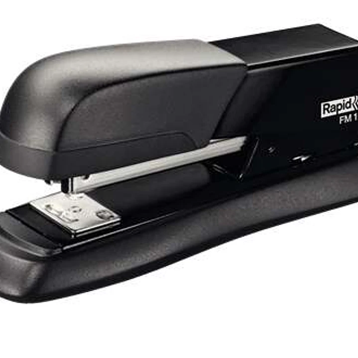Rapid FM12 Grapadora de Sobremesa Metalica - Hasta 25 Hojas - Para Grapas 24/6 y 26/6 - Modo de Clavado y Fijado - Color Negro 1