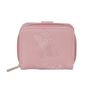 Safta Minnie Mouse Monedero con Billetera - Cierre Magnetico - Compartimento con Cremallera - 0.10L - 110x20x95mm - Color Rosa Pastel