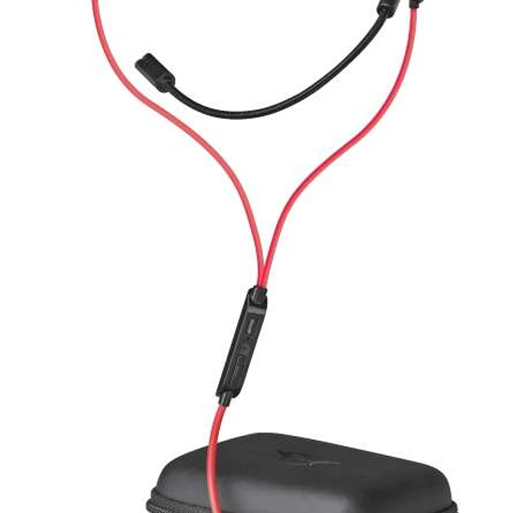 Trust Gaming GXT 408 Cobra Auriculares con Microfono - Microfono Desmontable - Multiplataforma - Altavoces Activos 10mm - Cable Rojo de 1.20m - Color  1