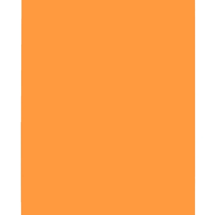 Elba Gio Pack de 50 Subcarpetas de Cartulina 230gr - Formato A4 - Ranura para Fastener - Color Naranja Intenso 1