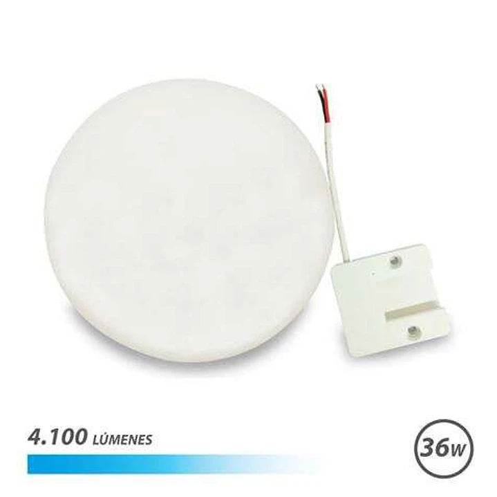 Elbat Aplique Redondo de Techo con Base Fija LED 36W 4100lm - 6500K Luz Fria - Diametro 23cm 1