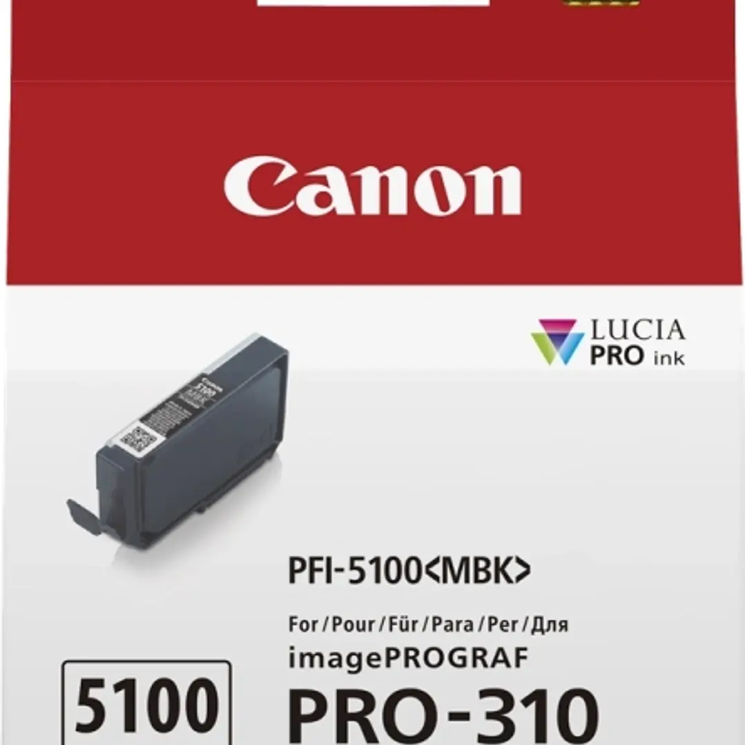 Canon PFI5100 Negro Mate Cartucho de Tinta Original - PFI5100MBK/6951C001 1