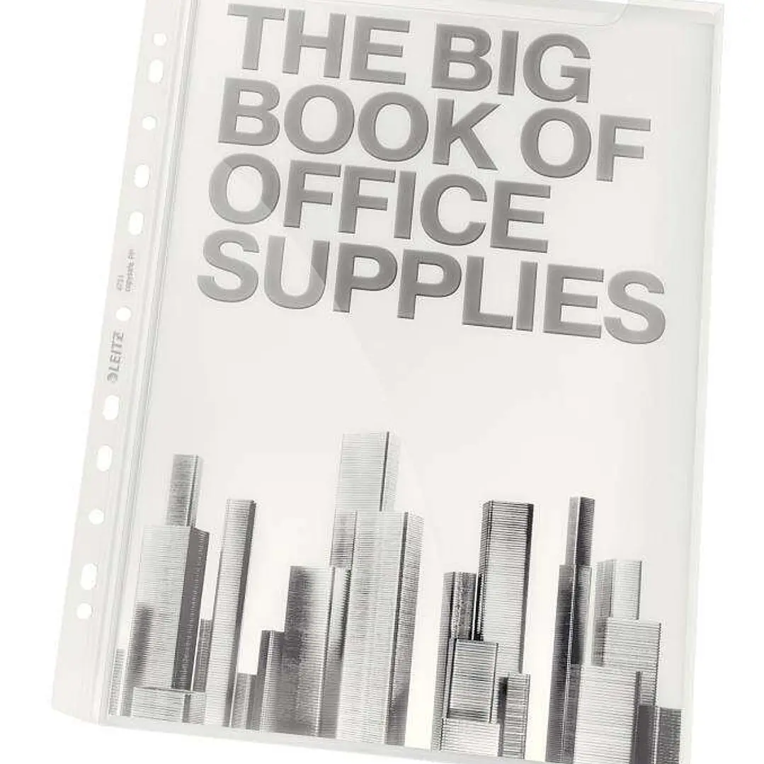 Leitz Pack de 5 Fundas Fuelle Premium Expansible Polipropileno A4 18micras - Gran Capacidad de hasta 200 Hojas A4 - Transparente 1