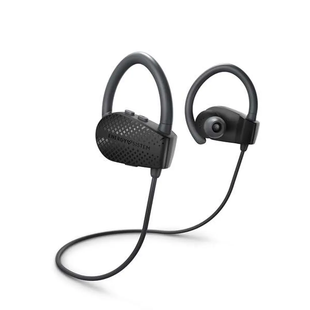 Energy Sistem Auriculares Bluetooth Sport 1+ - Asistente de Voz - Resistente al Sudor - Color Negro 1