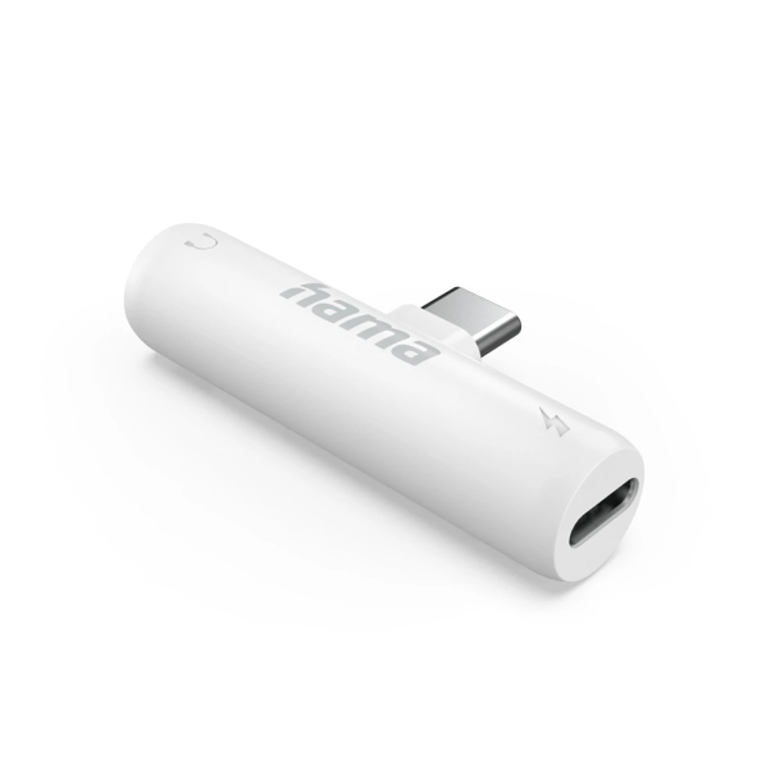 Hama Adaptador de Audio - USB-C Macho - Jack 3.5mm Hembra - Color Blanco 1