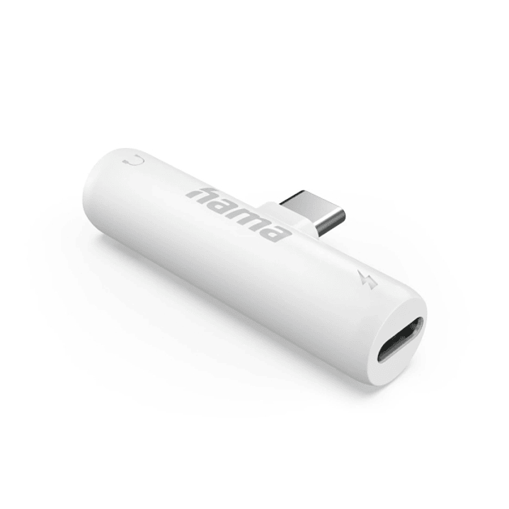 Hama Adaptador de Audio - USB-C Macho - Jack 3.5mm Hembra - Color Blanco 1