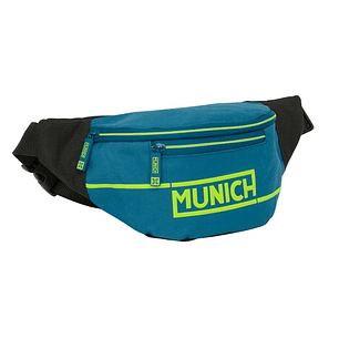 Safta Munich Land Bolsa de Cintura - Cremallera - Cintas Ajustables - 2.49L - 230x90x120mm - Color Azul Oscuro