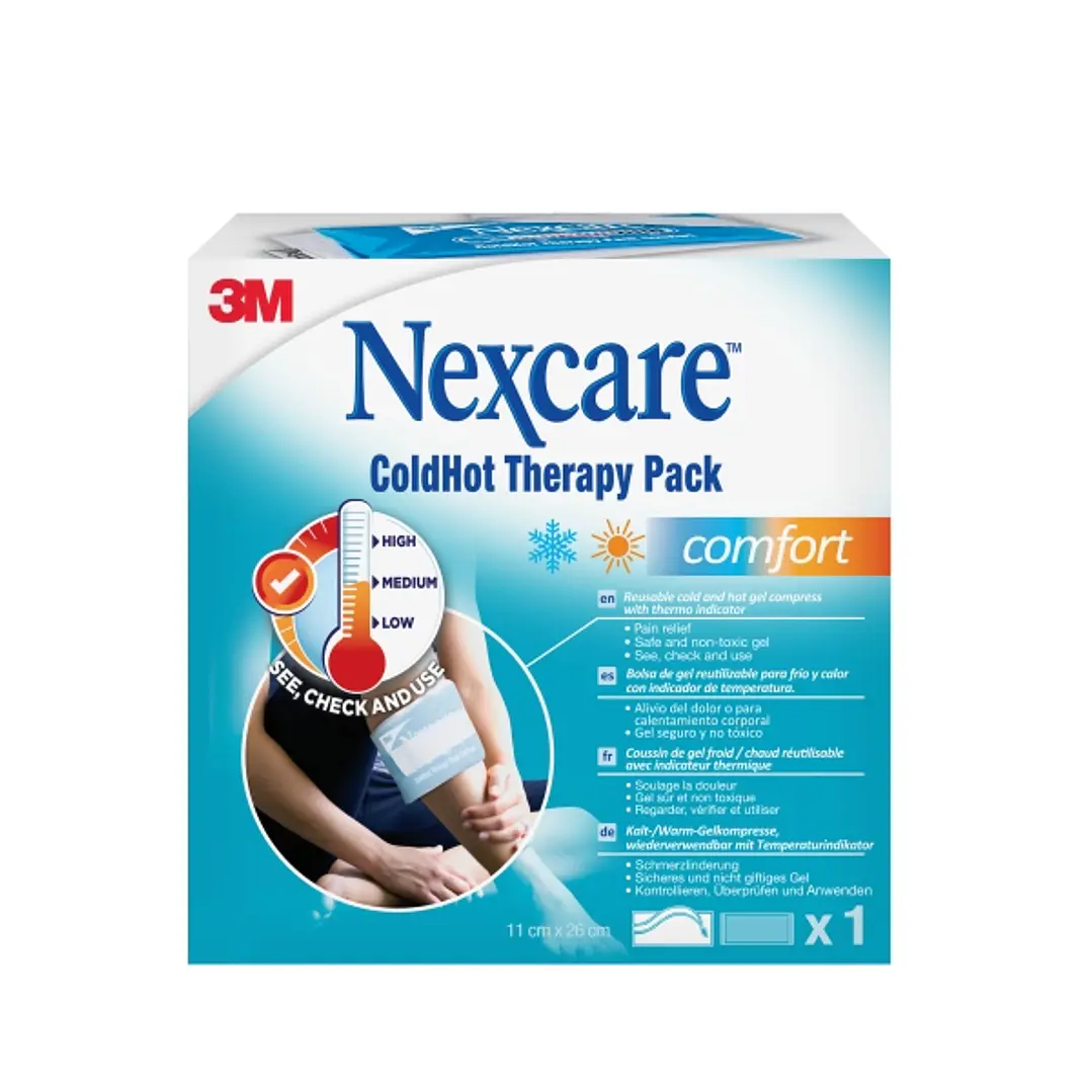Nexcare Coldhot Therapy Comfort Compresa para Termoterapia - Frio o Calor Superficial - Incluye Funda Protectora - Color Azul 1