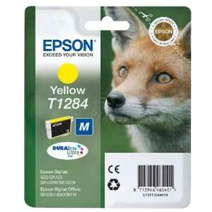 Epson T1284 Amarillo Cartucho de Tinta Original - C13T12844012 1