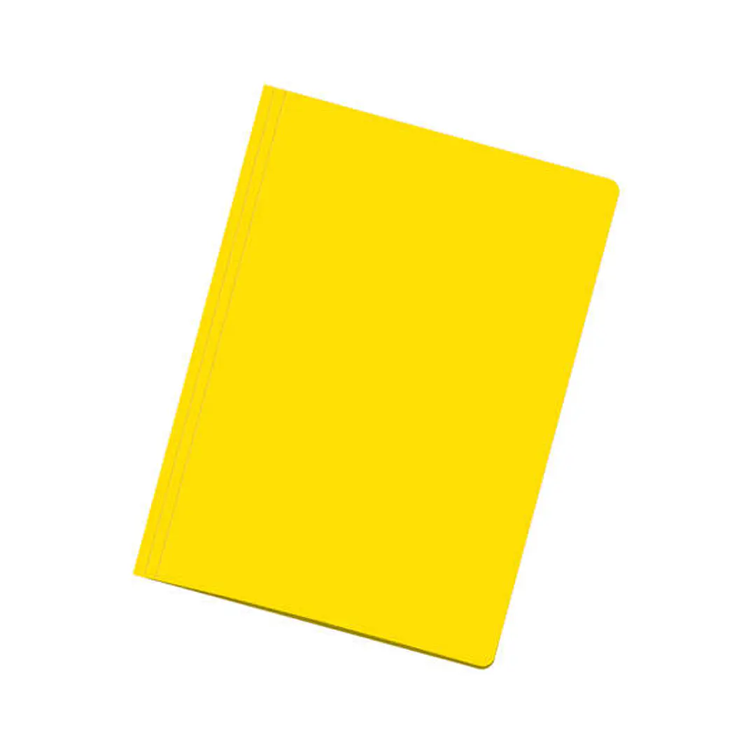 Dohe Pack de 50 Subcarpetas de Cartulina de 180gr A4 - Con Ranura para Fastener - Resistente y Duradera - Ideal para Organizar Documentos - Color Amar 1