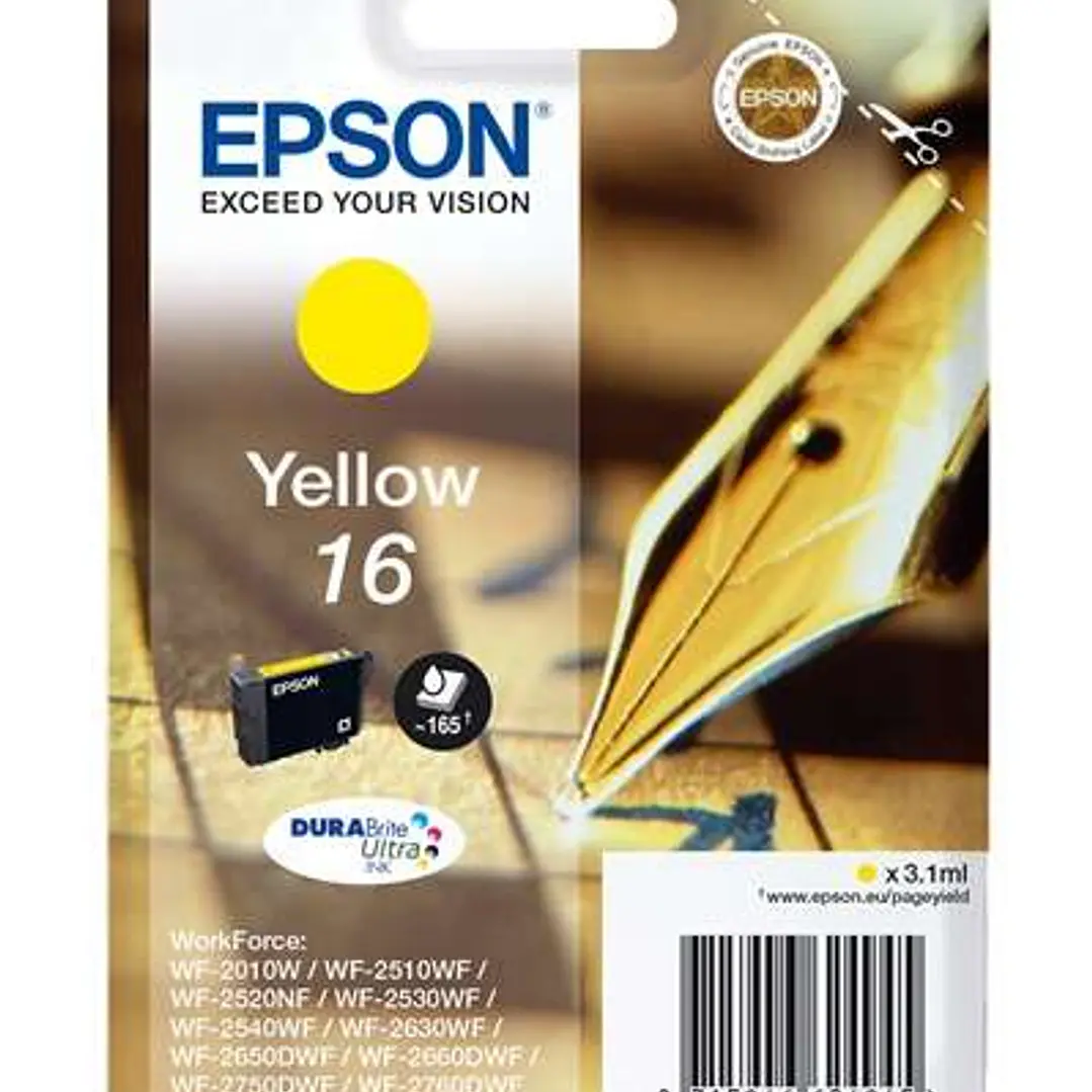 Epson T1624 Amarillo Cartucho de Tinta Original - C13T16244012 1