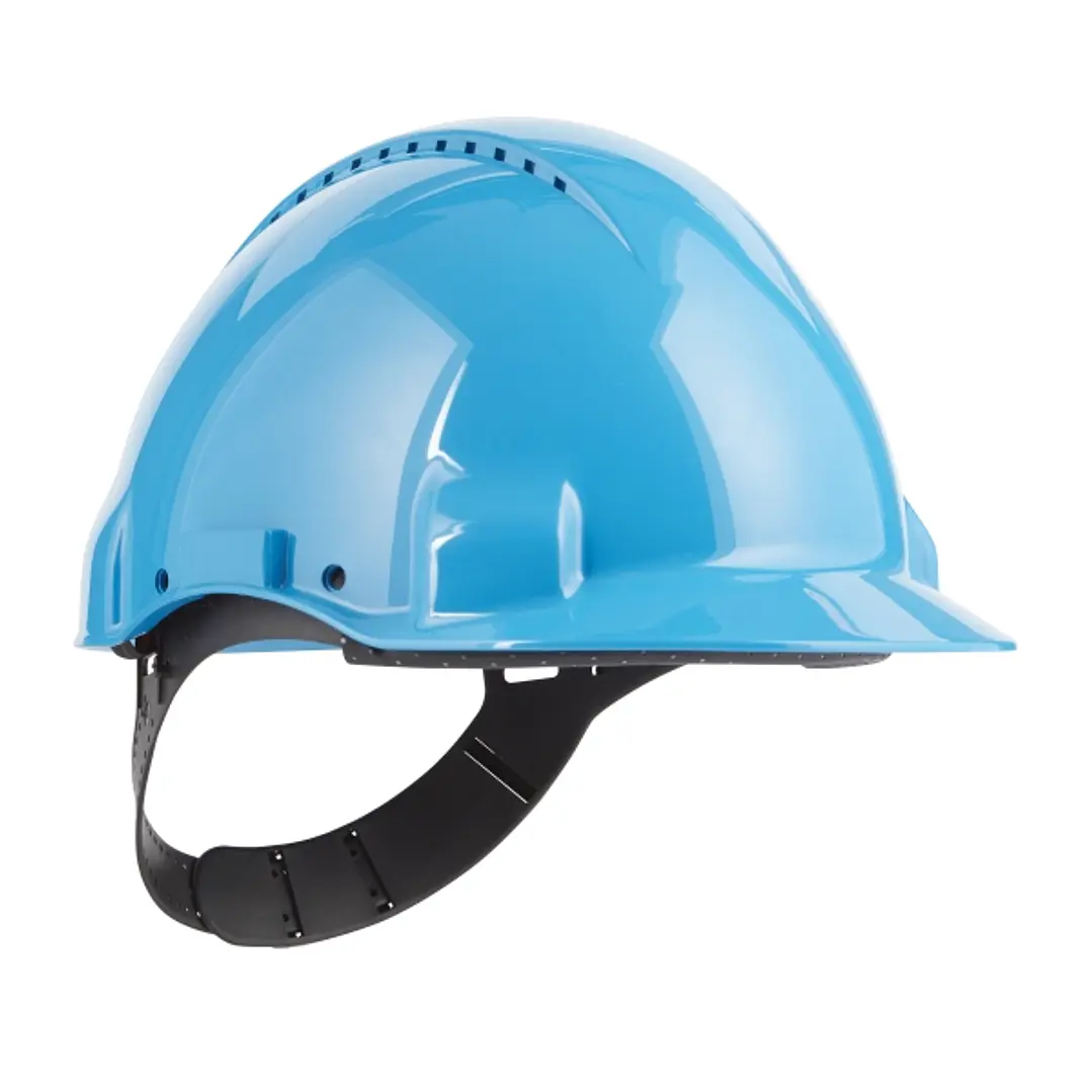 3M Casco de Proteccion - con Ventilacion - Sensor Uvicator - Pin de Ajuste - Color Azul 1