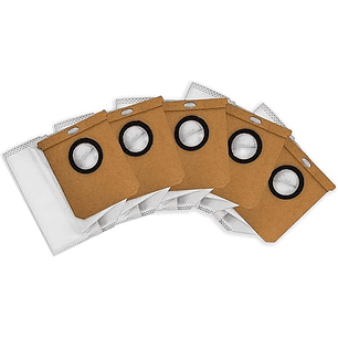 Cecotec Pack de 5 Bolsas de Recambio para Conga X50/X70/X100 - Instalacion Rapida - Color Blanco