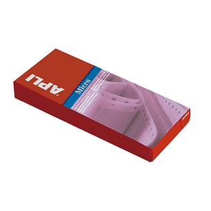 Apli Caja de 2.004 Etiquetas en Continuo 88.9x23.3mm - 167 Pliegues por 12 Etiquetas - Adhesivo Permanente - Cantos Romos - Color Blanco